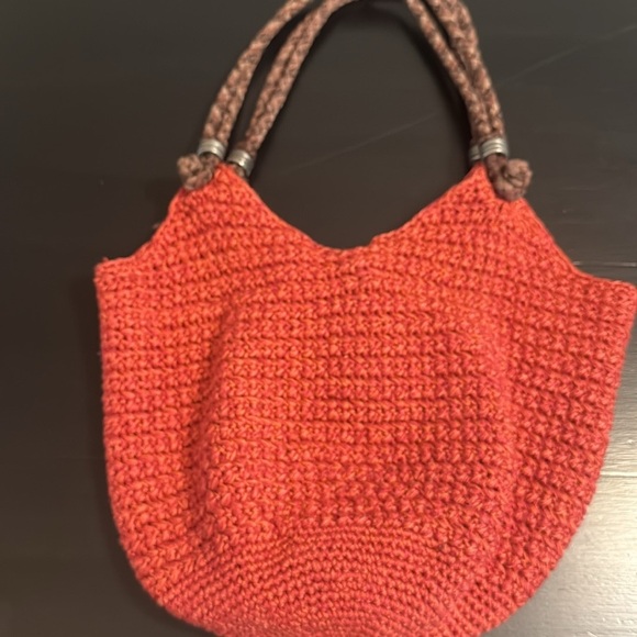 Sakroots Crochet Bucket Bag - Burnt Orange - Picture 6 of 8